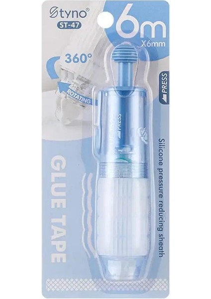 Kalem Şekli Nokta Tutkal Kalem Yüksek Viskozite Kırtasiye Çift Taraflı Yapıştırıcı Pres Hareket Etmek Için Dıy Tutkal Dağıtım Kalem Okulu Malzemeleri Renk: Mavi (Yurt Dışından)