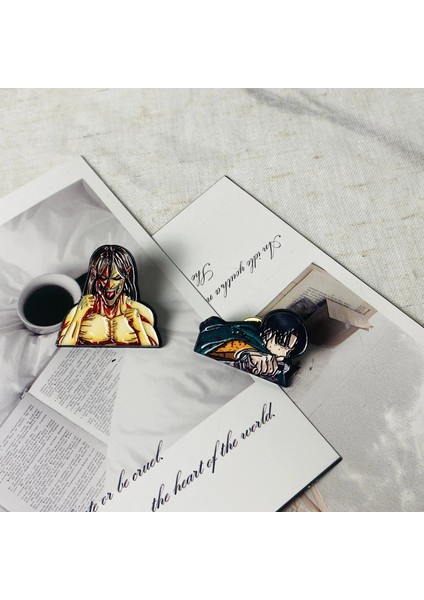 Karikatür Anime Broş Emaye Pin Anime Backpack Aksesuarları Rozet Yaka Takı Arkadaşları Moda Mücevher Çocuk Hediye Renk: 2pc-2 (Yurt Dışından)