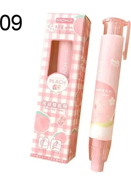 Değiştirilebilir Kauçuk Çekirdek Presleme Kalem Silgi Güzel Kırtasiye Öğrencileri Ödül Kalem Kauçuk Kalem Silinme Aracı Öğrenci Hediye Renk: 09 (Yurt Dışından)