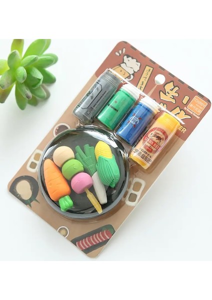 Kawaii Yaratıcı Komik Sevimli Hayvan Silgileri Kalem Kapağı Mini Set Okul Gıda Kauçuk Malzemeleri Çocuk Erkek Kızlar Güzel Kırtasiye Hediyesi Hediyesi: Tabanca (Yurt Dışından)