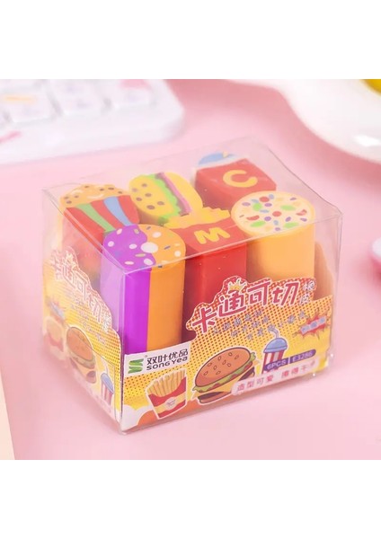 6 Parça /kutu Karikatür Sevimli Tek Boynuzlu At Kauçuk Mini Silgi Seti Yenilik Istasyona: C (Yurt Dışından)