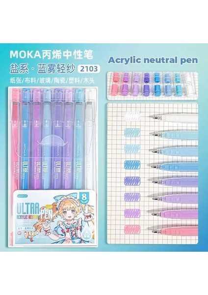 36/12 Renkler Büyük Kapasiteli Akrilik Jel Kalem 1.0mm Boyama Çizim Öğrenci Yazma Kalem Ofis Okulu Malzemeleri Kırtasiye Renk: Set-A Akrilik Tuz (Yurt Dışından)