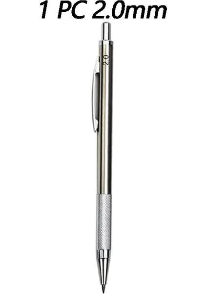 1/2/3 Pcs Metal Çizim Kalemleri 0.3 0.5 0.7 mm Hb Sanat Eskiz Yazma Mekanik Kalem Okul Ofis Malzemeleri Kırtasiye Renkleri: 1 Pc 2.0mm Kalem (Yurt Dışından)