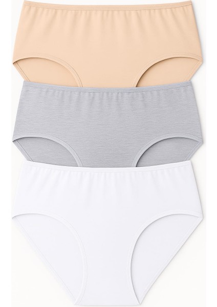 Kadın Büyük Beden (Mı Emay 6141 4xl ve 6152 5xl) 3'lü Yüksek Bel Bato Külot fiyatları