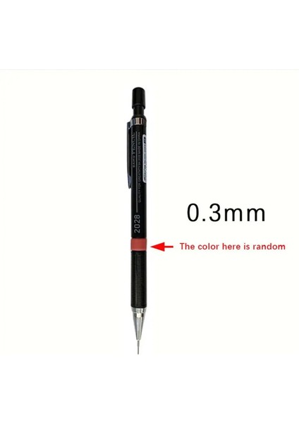 Profesyonel Plastik Mekanik Kalem Düşük Yerçekimi Kırtasiye Tahmin Kalemi 0.3/0.5/0.7/0.9mm Hareketli Kalem Sanatı Boyama Renk: 0.3mm (Yurt Dışından)