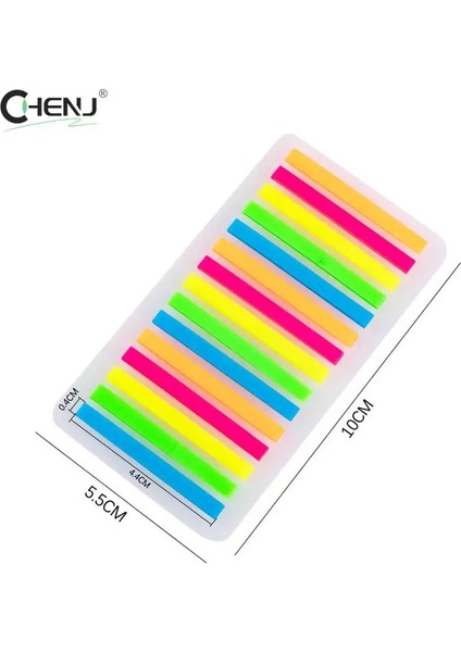 300PCS Gökkuşağı Renk Dizini Memo Not Ped Yapışkan Notlar Kağıt Sticker Not Defteri Bookmark Okul Malzemeleri Kawaii Kırtasiye Hediyesi: A3 (Yurt Dışından)