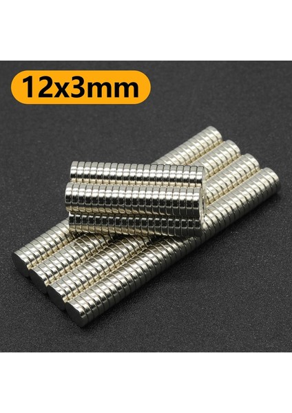 12X3MM Buzdolabı Mıknatısları Için Güçlü Yuvarlak Mıknatıs Dıy Craft Bilim Projeleri Ofis Beyaz Tahta Atölyesi 12*3 Rolor: 12X3MM/BOYUT: 5pcs (Yurt Dışından)
