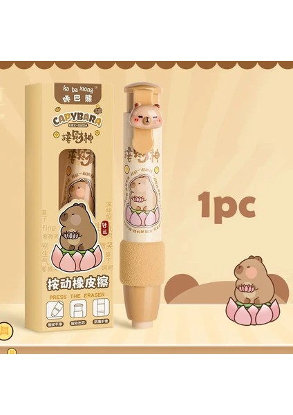 1pc Karikatür Capya Push-Pull Silgileri Öğrenci Kauçuk Yazma Çizim Silgi Yaratıcı Kalem Silgi Okul Malzemeleri Kırtasiye Renk: N7 (Yurt Dışından)