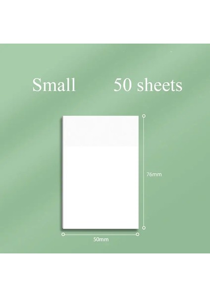 50/100 Sayfalar Şeffaf Su Geçirmez Yayınlandı Yapışkan Not Pedleri Not Defterleri Okul Kırtasiye Ofisi Için El Koyar. (Yurt Dışından)