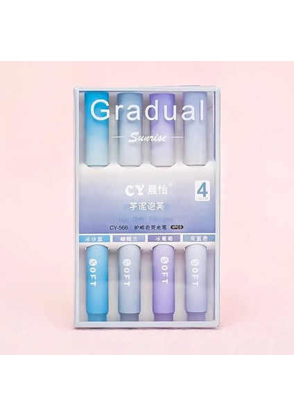 4pcs/set Gradyan Renkli Jel Kalem Seti Ins Stil Öğrenci Kırtasiye Malzemeleri Yazmak Için Iyi Görünümlü Kalemler Ofis Aksesuarları (Yurt Dışından)