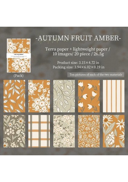 Jianwu Orman Kağıt Atölye Serisi Vintage Çiçek Desen Peyzaj Kolajı Malzeme Kağıt Yaratıcı Diy Önem Dergi Kırtasiye Renk: Scz-Sxzf-05 (Yurt Dışından)