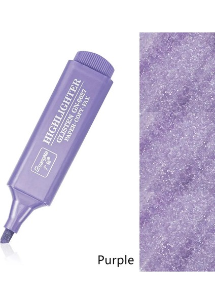 8 Renk Metalik Foorthighter Süper Flash Floresan Pen Metalik Glitter Foorthligherin (Yurt Dışından)