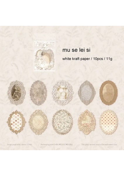 Jianwu Dantel Çiçek Rüya Serisi Vintage Dantel Içi Boş Peyzaj Kolaj Dekor Malzeme Kağıt Yaratıcı Diy Önem Dergi Kırtasiye Renk: Scz-Lshm-05 (Yurt Dışından)