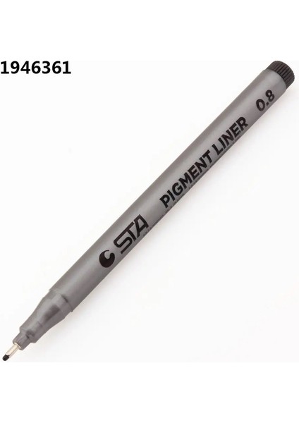 Su Geçirmez Sta Sanat Işaretleri Fırça Kalem Ofisi Öğrenci Okul Boyama Hattı Çizim Siyah Ince Eskiz Kalemler Sanat Malzemeleri Renk: 08 (Yurt Dışından)