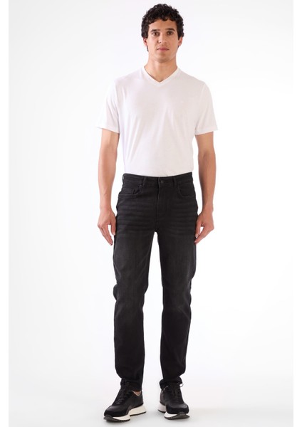 Siyah 5 Cep Slim Fit Erkek Pantolon