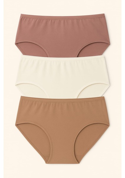 Kadın Büyük Beden (Mı Emay 6141 4xl ve 6152 5xl) 3'lü Yüksek Bel Bato Külot fiyatları