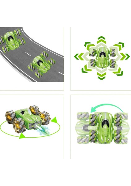 Uzaktan Kumandalı Elle Kontrollü Duman Atan Araba - Şarjlı Işıklı Kumandalı Araba