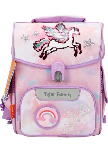 Herlitz Unicorn Desenli Pembe Mor Okul Çantası TGJL-075A(2)