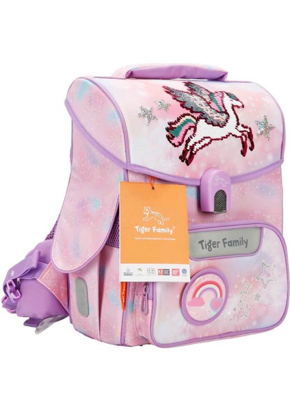 Herlitz Unicorn Desenli Pembe Mor Okul Çantası TGJL-075A(2) fiyatları