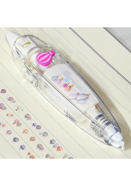 1 Adet Sevimli Kawaii Mekanik Tasarım Düzeltme Bandı - Dekorasyon Günlükleri ve Okul Malzemeleri Için Mükemmel Renk: Balon (Yurt Dışından)