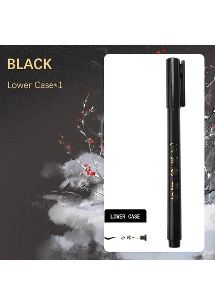 Leto Çin Tarzı Kaligrafi Fırça Uç Kalemi Öğrenci Kolay Yazma Işaretleri Sanat Okulu Malzemeleri Kırmızılık Siyah/kırmızı/altın Renk: Küçük 1 Adet (Yurt Dışından)