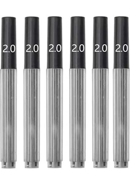 6-1pcs Hb Değiştirme Doldurma Kolları Doldurma 0.3 0.5 0.7 0.9 1.3 2.0mm Mekanik Kalem Çizimi Otomatik Kalemler Kırtasiye Renk: 6 x 2mm (Yurt Dışından)