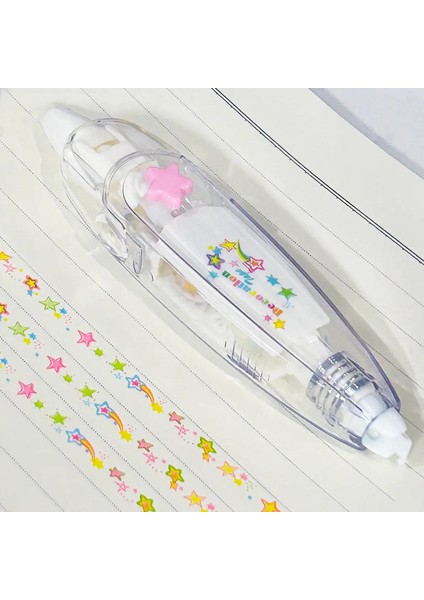 1 Adet Sevimli Kawaii Mekanik Tasarım Düzeltme Bandı - Dekorasyon Günlükleri ve Okul Malzemeleri Için Mükemmel Renk: Yıldız (Yurt Dışından)