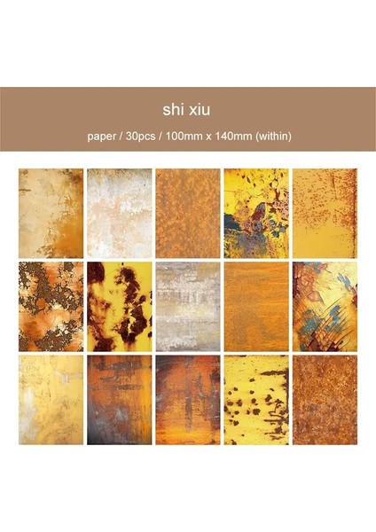 Jianwu Rust Serisi Vintage Old Rust Peyzaj Kolaj Dekoru Malzeme Kağıt Yaratıcı Diy Önem Dergi Scrapbook Stationercolor: Scz-Xj-03 (Yurt Dışından)