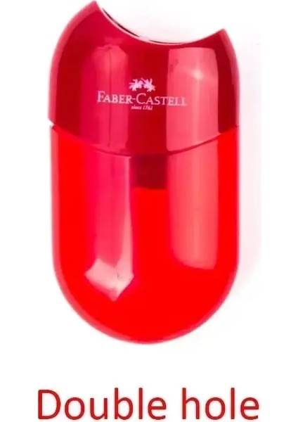 Çift Delik ve Bir Delik Kalemle Kalemlatıcı Yaratıcı Şeffaf Kalem Bıçağı Öğrenci Kesme Kırtasiye Okulu Malzemeleri Renk: Kırmızı-Çift Delik (Yurt Dışından)
