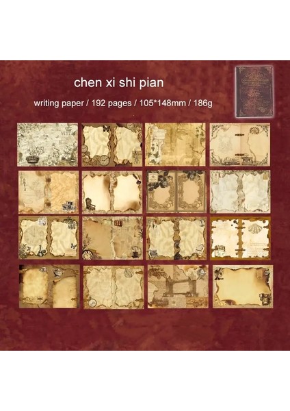 Jianwu Ode'ye Mesafe Serisi Vintage Çiçek Sınır Peyzaj Kolajı Malzeme Kağıt Yaratıcı Diy Önem Dergisi Stationercolor: Scz-Yfsg-01 (Yurt Dışından)