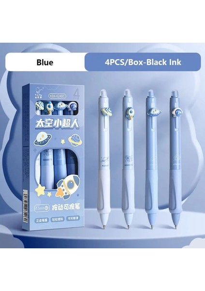 Yeni 6pcs/lot Dalı 0.5mm Capya Jel Kalem Hızlı Kuruyan Çizgi Film Pres Silinebilir Kalem Siyah Kalem Okulu Ofis Yazma Kırtasiye Renk: Mavi-Siyah Mürekkep (Yurt Dışından)