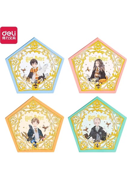 4pcs Deli BQ100 Harry Potter Not Defteri Pad Notlar Yapışkan Not Kawaii Memo Pads Offi (Yurt Dışından)