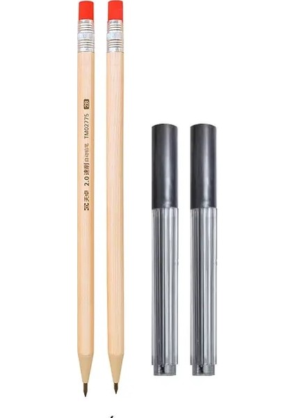 Öğrenci Okul Pens Malzemeleri Ofis Kawaii Sevimli Kırtasiye Çizim Yazma Sanat Eskiz 2.0 mm Mekanik Kalemler Setcolor: Siyah Kurşun 5 Bxes (Yurt Dışından)