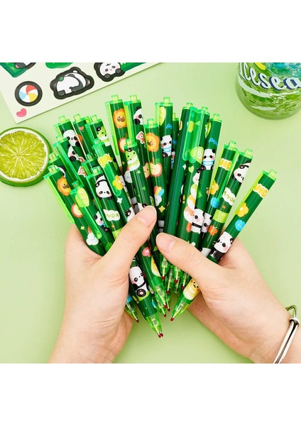 30 Adet Sevimli Capya Press Nötr Kalem Siyah Siyah Jel Mürekkep Öğrenci Karikatür Yazı Imza Kalemi Okul Ofis Kırtasiye: 30 Adet Capya (Yurt Dışından)