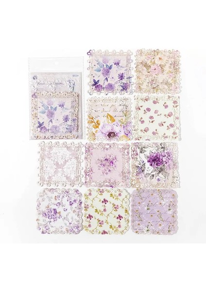 Çiçek Açılış Serisi Vintage Dantel Çiçek Çiçek Hollow Peyzaj Malzeme Kağıt Yaratıcı Diy Önem Dergi Kolaj Kırtasiye Renk: Scz-Hkyq-03 (Yurt Dışından)