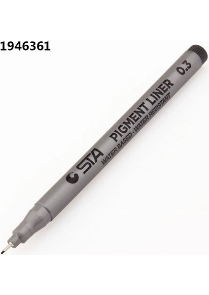 Su Geçirmez Sta Sanat Işaretleri Fırça Kalem Ofisi Öğrenci Okul Boyama Hattı Çizim Siyah Ince Eskiz Kalemler Sanat Malzemeleri Renk: 03 (Yurt Dışından)