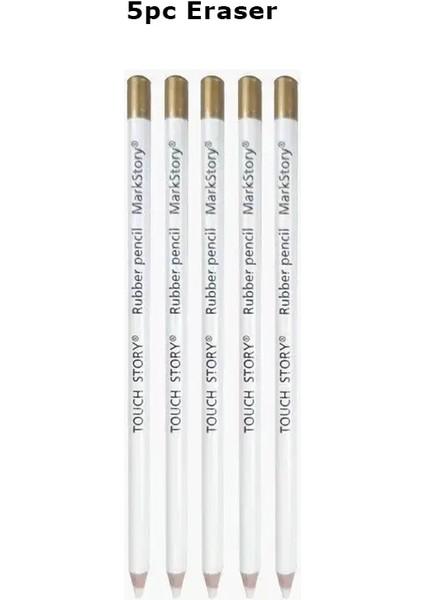 5-12PCS Kauçuk Kalem, Vurgulayıcı Sanat Silgisi Profesyonel Sanat Kalemleri Çizim Için Çizim Aksesuarları Kağıt Istasyona Zarar Vermez: 5pcs Lastik Kalem (Yurt Dışından)