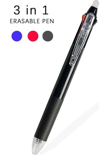 Yaratıcı 3 In 1 Silinebilir Pen Magic Mürekkep 3 Renk Doldurmalar Çok Renkli Kalem 0.5mm Ofis Okul Kırtasiye Jel Pencolor: 10 Pcs Mavi Yatırma (Yurt Dışından)