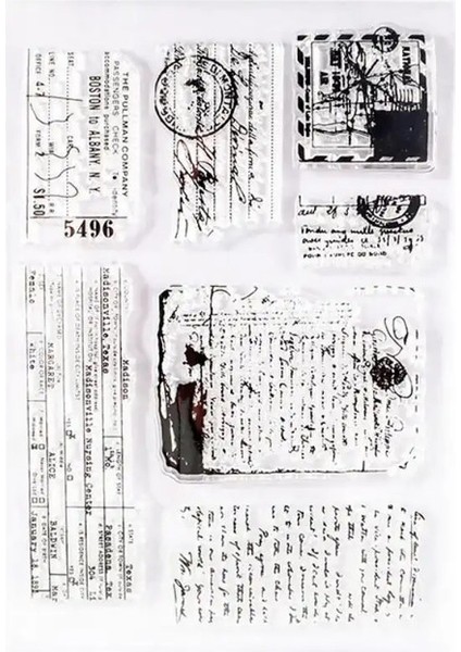 Kırtasiye Malzemeleri Scrapbooking Katmalı Mühürler Damgası Şeffaf Silikon Damga Diy Dergi Albümleri Scrapbook Dekorasyon Renk: 04 (Yurt Dışından)