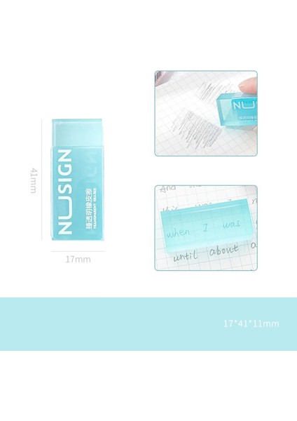 1/36PCS Çocuklar Için Güzel Şeffaf Silgi Ins Ins Sadelik Düz Renk Silgi Kalem Silgisi Okula Geri Sevimli Öğrenci Malzemeleri Renk: Mavi (Yurt Dışından)