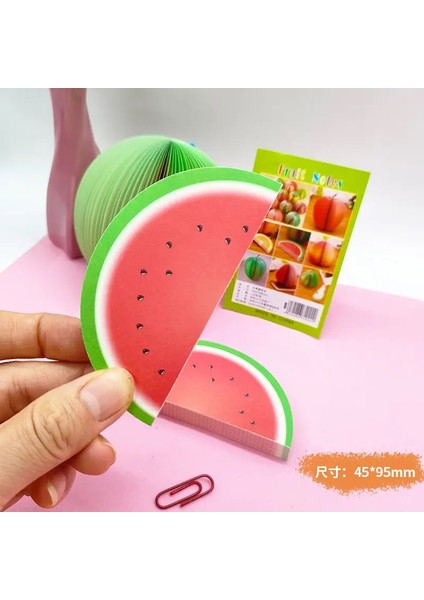 125 Sayfalar Yaratıcı Meyve Şekilleri Yapışkan Not Pedleri Not Defterleri, Çıkartma Kağıdı, Not Pedleri, Okul Kırtasiye Ofis Malzemeleri Için Renk: Karpuz (Yurt Dışından)