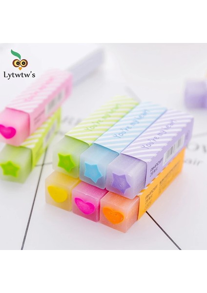 Lytwtw's 2b Sevimli Şeker Yumuşak Silgileri Çocuklar Için Lastik Kawaii Kırtasiye Okul Ofis Malzemeleri Yaratıcı Kolay Temiz Komik (Yurt Dışından)