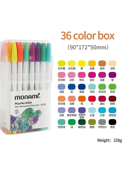 Su Bazlı Jel Kalemler Elle Çizilmiş/işaret Kanca Hattı Kalemleri Yazma/grafiti/notalar 0.3-1mm Kırtasiye Kalemi Sanat Malzemeleri Renkli 12-60 Set Renk: 3000-36 Lokal (Yurt Dışından)