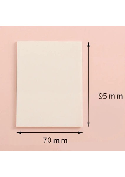 50 Sayfa/ped Şeffaf Yapışkan Notlar Ped Su Geçirmez Kendi Kendine Yapışkan Net Not Mesajı Hatırlatıcı Ev Ofis Okul Malzemeleri Renk: Stil A Beden L (Yurt Dışından)