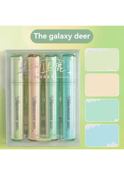 4pcs Sevimli Pastel Vurgulayıcılar Çeşitli Renkler Incil Işaretleri Yumuşak Keski ile Vurgulayıcı Okula Geri Döndü Istasyona: Rüya Kanatları (Yurt Dışından)