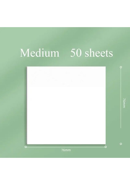 50SHEETS Şeffaf Yayınlanan Yapışkan Not Pedleri Not Deferleri Papelera Journal Okul Kırtasiye Ofisi Malzemeleri Sarf Malzemeleri (Yurt Dışından)