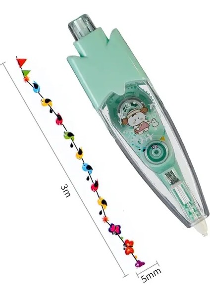 Sevimli Karikatür Düzeltme Kaseti Güzel Kawaii Hayvan Kek Kız Desen Düzeltme Kaseti Öğrenci Dey Decro Scrapbook Journal Renk: Kuş (Yurt Dışından)