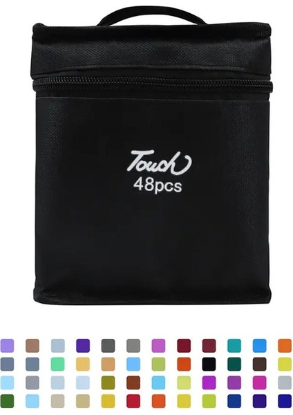 Çocuk Marker Seti 12-80 Renk Çift Uçlu Sanat Çizimi Öğrenci Kırtasiye Manga Boyama Okulu Sanat Malzemeleri Renk: 48 Renk B (Yurt Dışından)