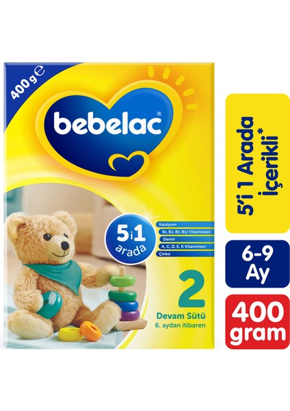 2 Devam Sütü 6-9 Ay 400 Gr