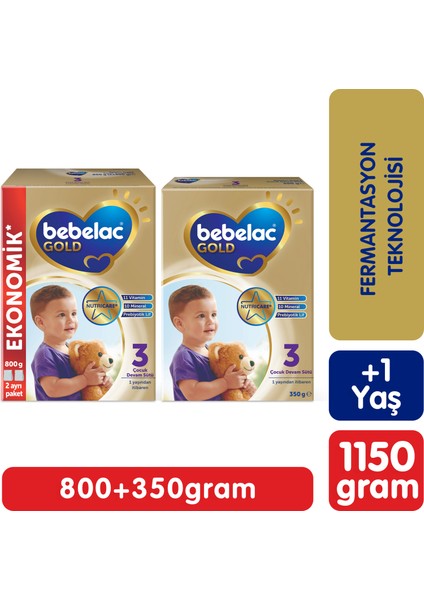 Gold 3 Çocuk Devam Sütü 1 Yaş+ 1150 Gr